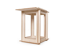 Деревянный конструктор Lemmo Кормушка для птиц, 8 деталей