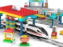 Конструктор CaDA скоростной железная дорога 112 деталей, интерактивная, с сенсорами