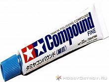 Шлифовальная паста Fine для более тонкой шлифовки поверхности Tamiya