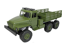 Радиоуправляемая автомодель MN MODEL советский военный грузовик зеленый 6WD 24G 116 RTR