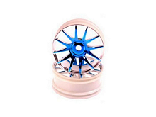 Диски колесные синий хром для шоссейных автомоделей Himoto 116, 2шт