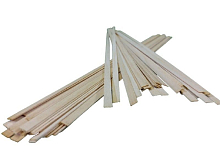 Деревянные рейки 0,6х5, длина 300 мм, 50 шт, ольха