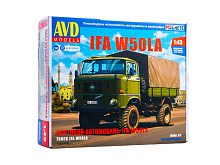 Сборная модель AVD IFA W50LA бортовой с тентом, 143