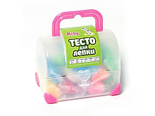 Тесто для лепки СУНДУЧОК 10 цветов 150 грамм  2  формочки