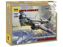 Сборная модель ZVEZDA Британский бомбардировщик Бристол Блэнхейм, 1200