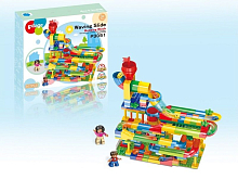 Конструктор Pilage Серпантин 302 детали, лабиринт с шариками