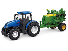 РУ фермерский трактор Korody с зерновой сеялкой, мет кузов 124 24G 6CH RTR