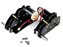 Редуктора Taigen сталь 4в1, 18kRPM, для танков Tiger 1 plastic, Panther A с подш и моторами380