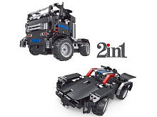 Радиоуправляемый конструктор Qihui Mechanical Master 2 в 1 Тягач и Спорткар 486 деталей