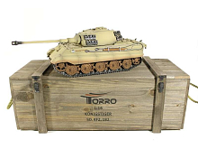 Радиоуправляемый танк Torro King Tiger башня Henschel 116 24G, ИКпушка, деревянная коробка