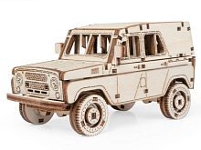 Деревянный конструктор Lemmo Внедорожник Алькор, 71 деталь