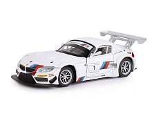 Машина АВТОПАНОРАМА BMW Z4 GT3, белый, 124, свет, звук, вк 24,512,510,5 см