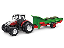 РУ фермерский трактор Korody с прицепом транспортером, двойные колеса 124 24G 6CH RTR