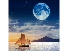 Картины мозаикой 30х30 НОЧЬ НАД МОРЕМ 27 цветов