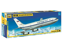 Сборная модель ZVEZDA Пассажирский авиалайнер Ил86, 1144