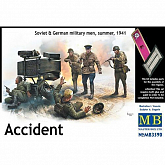 Сборная модель Фигуры Встреча Советские и немецкие военнослужащие, лето