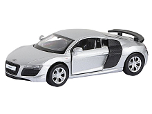 Машина АВТОПАНОРАМА Audi R8 GT, серебро, 143, инерция, вк 17,512,56,5 см