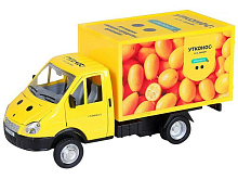 Машина АВТОПАНОРАМА ГАЗельбизнес Утконос Кумкват, 128, желтый, свет, звук, вк 241412 см