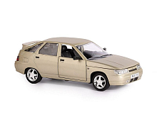 Машина АВТОПАНОРАМА ВАЗ 2112, золотой, 122, инерция, вк 24,512,510,5 см