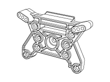 Стойка крепления передних амортизаторов для автомоделей MJX 10208