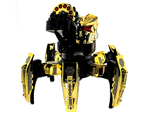 РУ боевой роботпаук Space Warrior, лазер, ракеты, золотой, NiMh и ЗУ, 24G