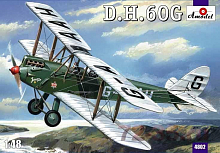 Сборная модель  de Havilland DH.60G Gipsy Moth учебный самолет Amodel, шт
