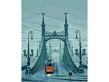 Картина по номерам 40х50 БУДАПЕШТ МОСТ СВОБОДЫ 21 цвет