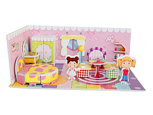 3D пазл из пенокартона СПАЛЬНЯ МИНИ СЕРИЯ 27 деталей