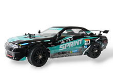 Радиоуправляемая машина для дрифта Remo Hobby RACING  DRIFT чернозеленая 4WD 24G LED 114 RTR
