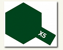 Глянцевая эмаль Tamiya X5 Green Зеленая, 10 мл