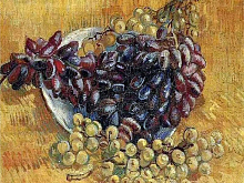 Картина по номерам 40х50 Натюрморт с виноградом  27 красок