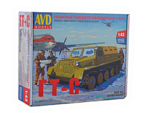 Сборная модель AVD Гусеничный транспортёрснегоболотоход ГТС, 1954 г, 143