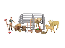 Набор фигурок животных MASAI MARA ММ205071 серии На ферме Ферма игрушка 17 пр