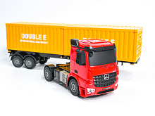 Радиоуправляемый тягач на 2 контейнера Double Eagle MercedesBenz Arocs 126 24G RTR