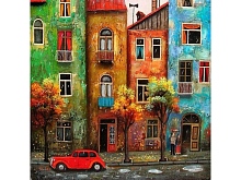 Картина мозаикой 30х30 ГОРОДСКОЙ МОТИВ квадрат 28 цветов