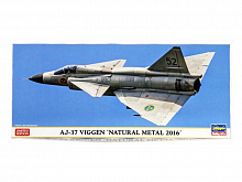 Сборная модель Hasegawa Самолет AJ37 VIGGEN NATURAL METAL 2016, 172