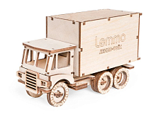 Деревянный конструктор Lemmo Грузовик ЧИП, 59 деталей