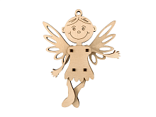 Деревянный конструктор Lemmo Игрушка елочная Фея, 13 деталей