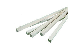 Деревянные рейки 8х8 мм, длина 300 мм, липа, 6 шт