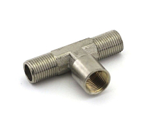 Разветвитель, 1 вход гайка, 2 выхода штуцер