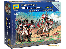 Сборные солдатики ZVEZDA Наполеоника Французская линейная пехота, 172