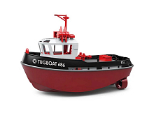 Радиоуправляемый буксир Heng Long Tugboat  черный 24G 172 RTR