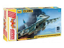 Сборная модель ZVEZDA Российский фронтовой бомбардировщик Су32ФН, подарочный набор, 172