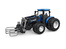 РУ фермерский трактор Korody с погрузчиком тюков, мет кузов, двойные колеса 124 24G 6CH RTR