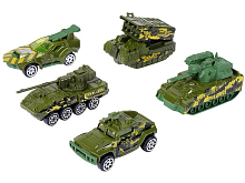 Набор металлических машинок AUTODRIVE Военная техника 5шт вк 299,54см