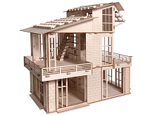 Деревянный конструктор Lemmo Дом ЛОФТ, 281 деталь