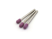 Насадка шлифовальная, оксид алюминия, пуля, 8 х 15 мм, 3 штуп, блистер