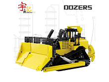 Радиоуправляемый конструктор RCM большой бульдозер 1866 деталей