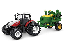 РУ фермерский трактор Korody с зерновой сеялкой, широкие колеса 124 24G 6CH RTR