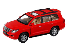 Машина АВТОПАНОРАМА Lexus LX570, красный, 132, свет, звук, инерция, вк 17,513,59 см
